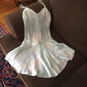 Slip dress with flip skirt